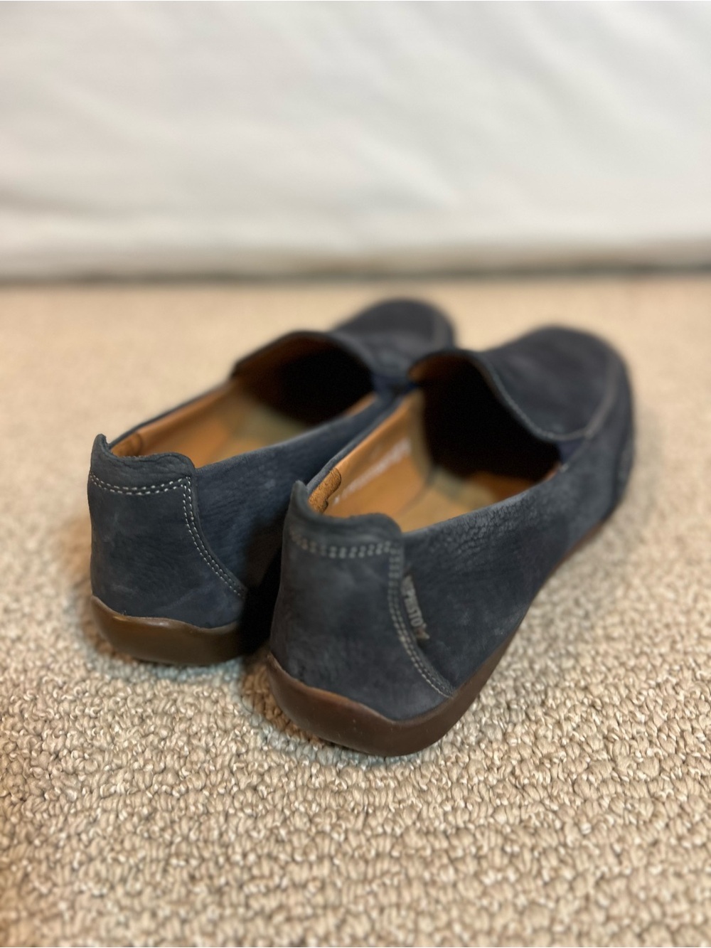 Mephisto Edlef Cool-Air Driving Loafer Shoe Men 12 Moccasins Blue Suede Leather - Picture 7 of 15